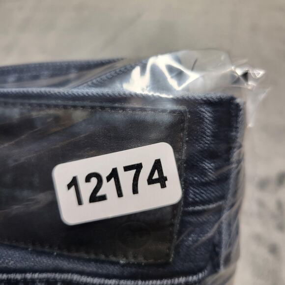 AG Adriano Goldschmied Jeans Mens 34x27 The Graduate Denim 360 Made USA Gray - Picture 12 of 12